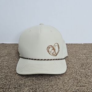 ToadFish Outdoors Cream & Tan Oyster Snapback Trucker Cap